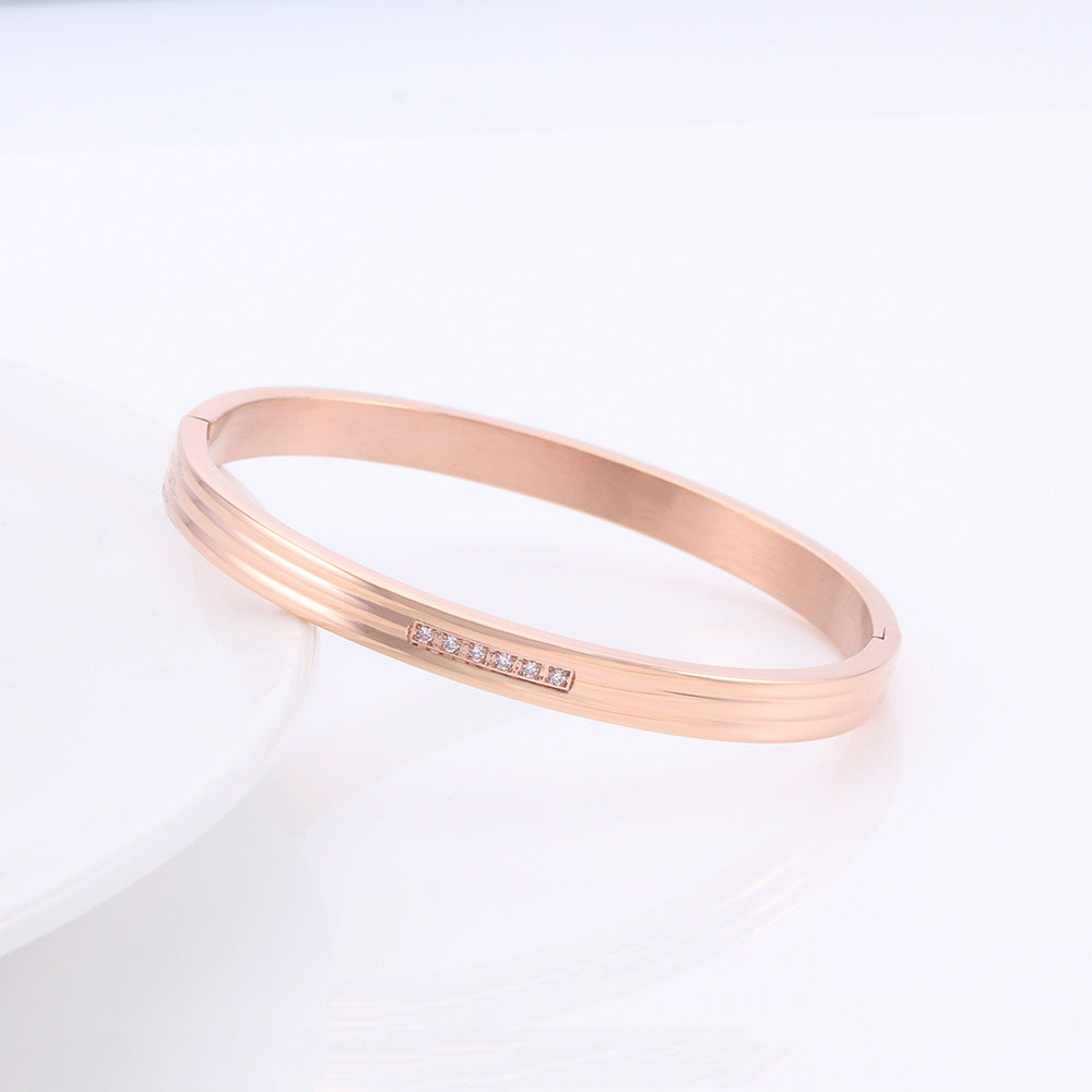 Rose Gold Banded Bracelet