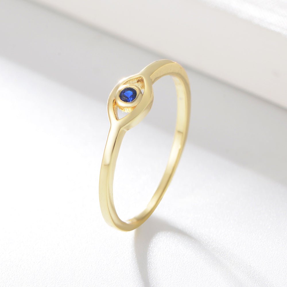 Blue Sapphire Eye Ring - Norah's Place