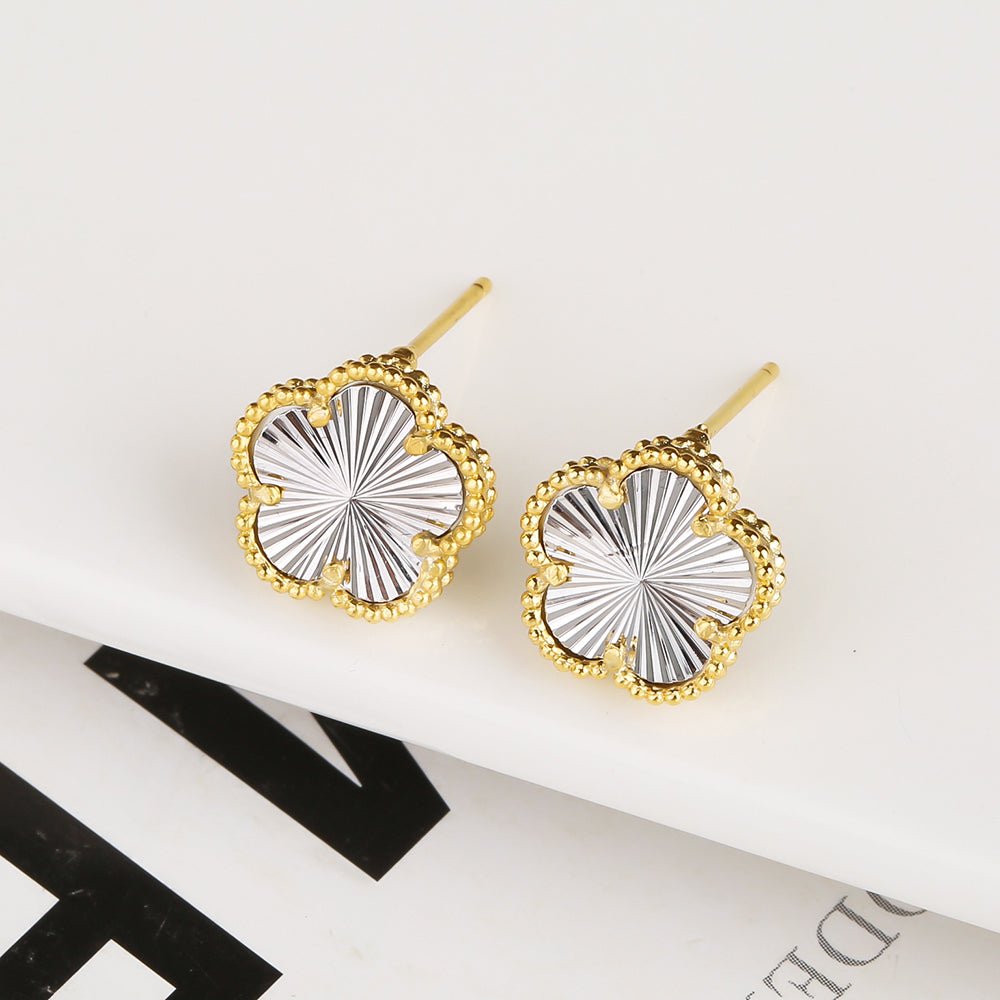 Gold Flower Earrings - Norah's Place