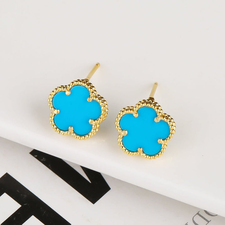 Gold Flower Earrings - Norah's Place