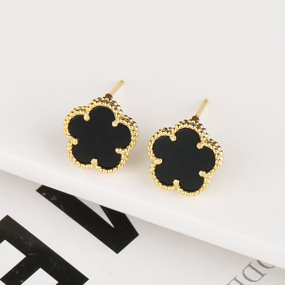 Gold Flower Earrings - Norah's Place