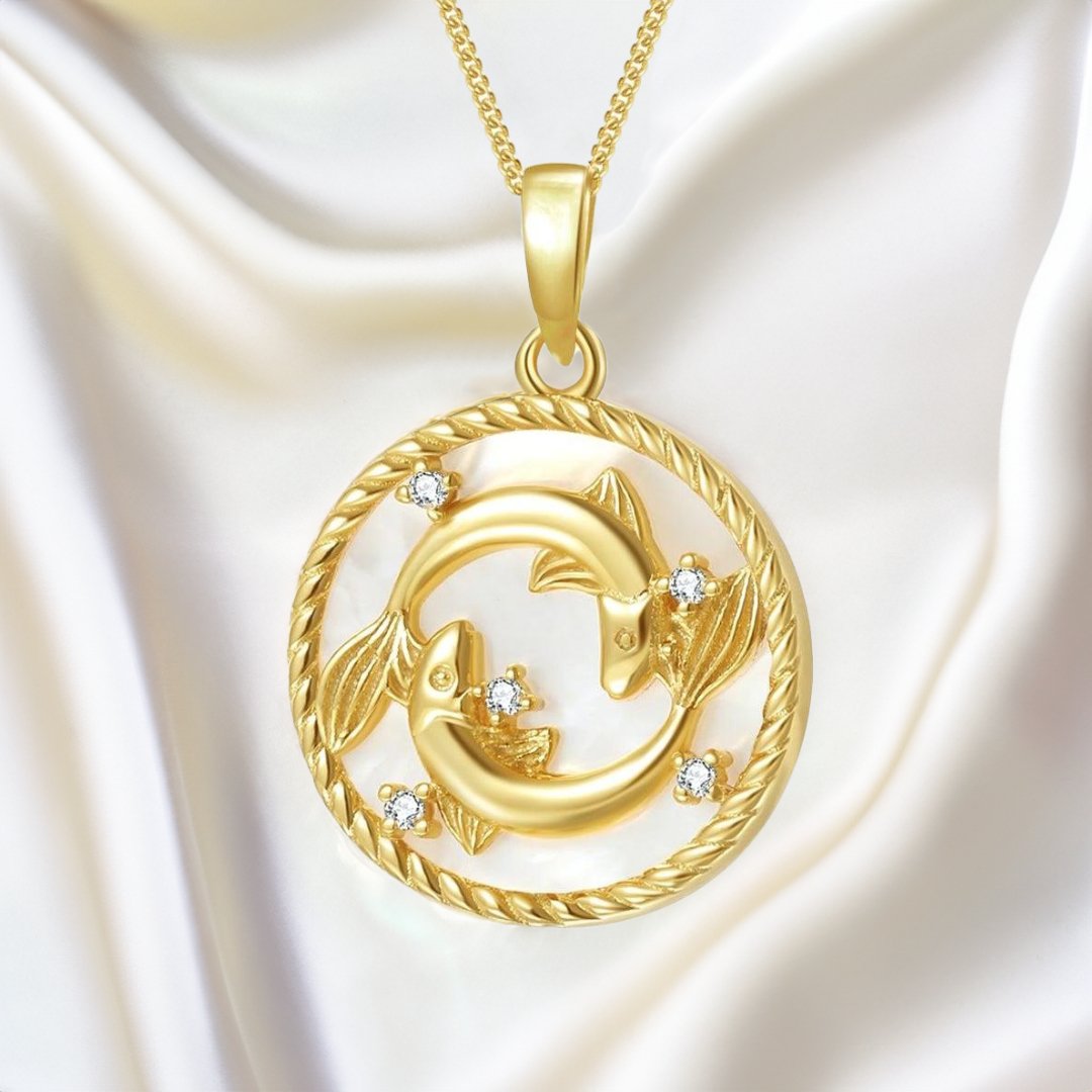 Gold Zodiac Pendant Necklace - Norah's Place