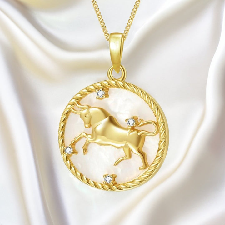 Gold Zodiac Pendant Necklace - Norah's Place