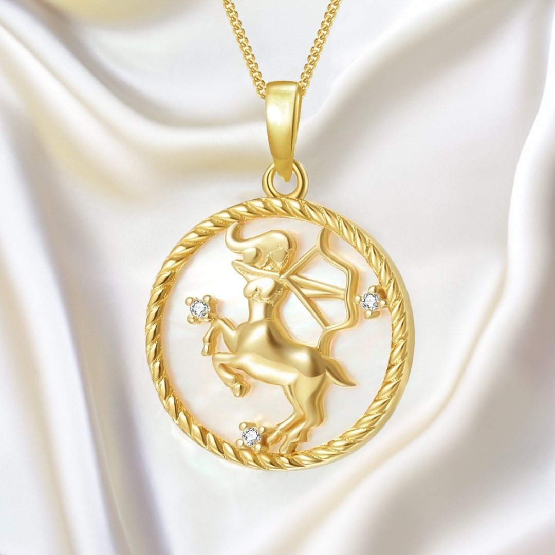 Gold Zodiac Pendant Necklace - Norah's Place