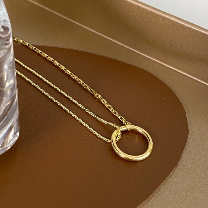 Golden Circle Necklace - Norah's Place