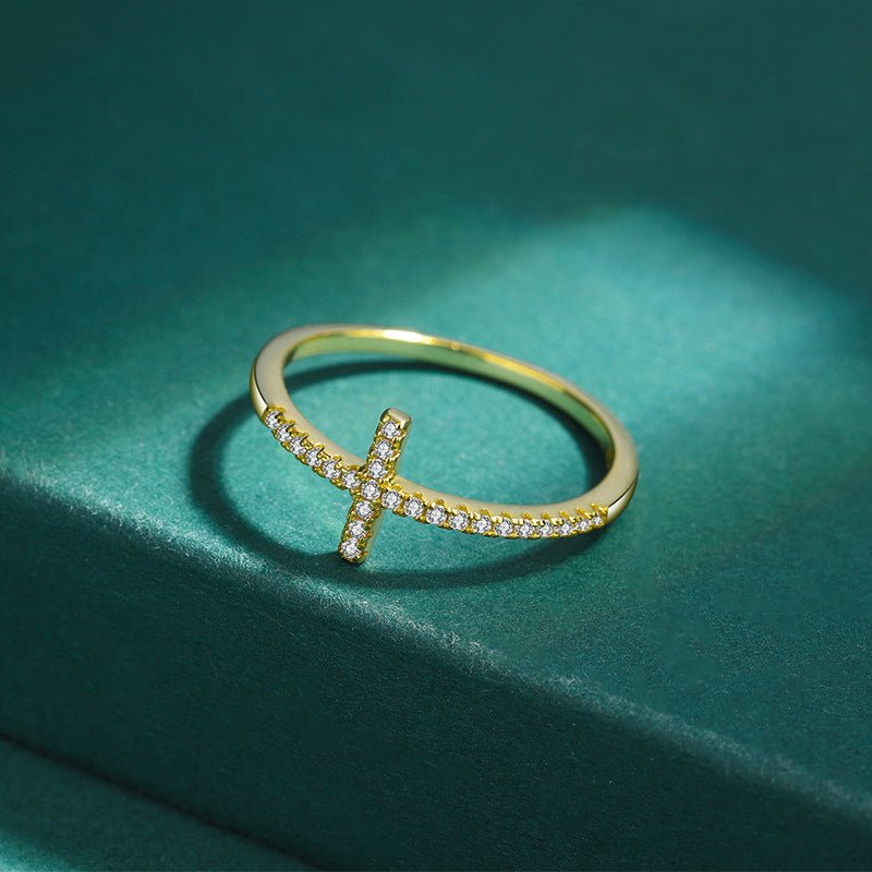 Golden Cross Ring - Norah's Place