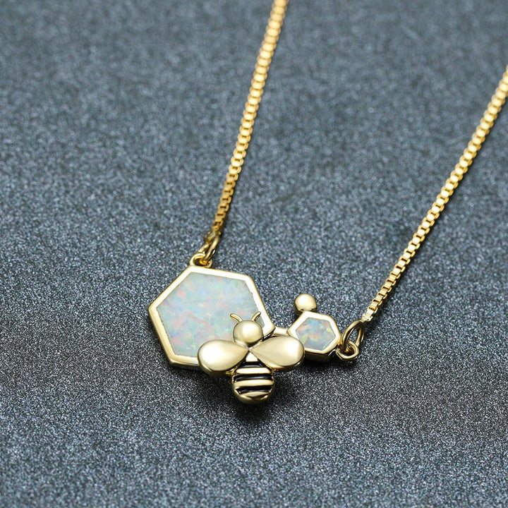 Honey Bee Gold Necklace - Norah's Place