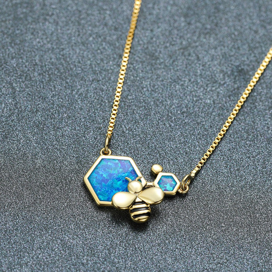 Honey Bee Gold Necklace - Norah's Place