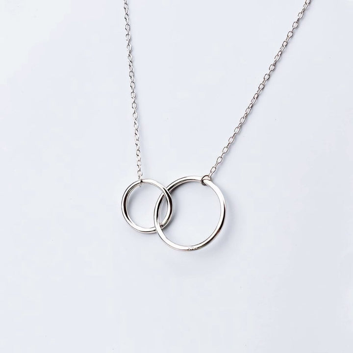 Interlocking Double Circle Necklace - Norah's Place