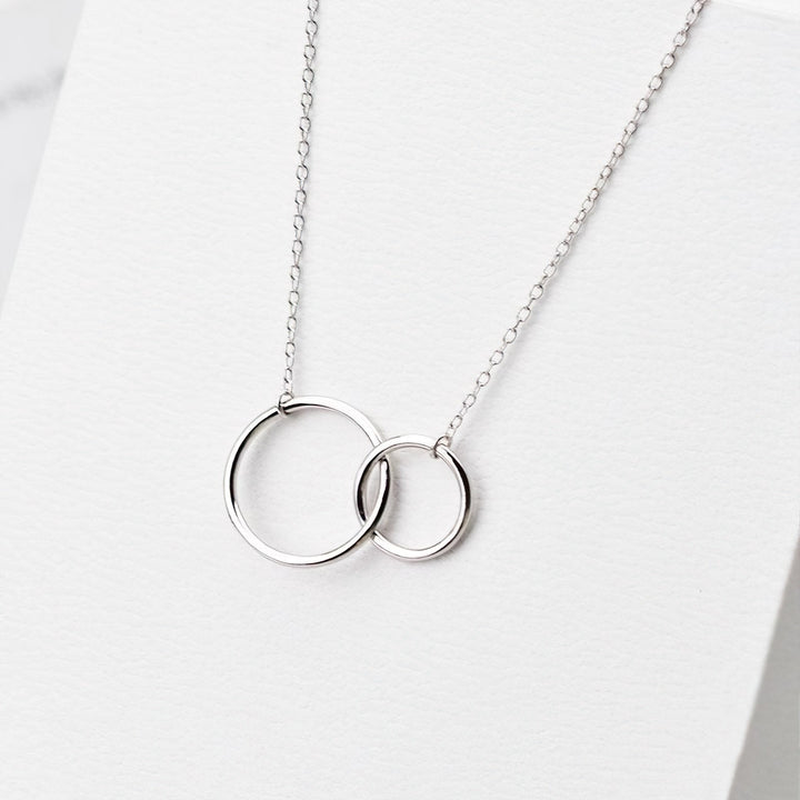 Interlocking Double Circle Necklace - Norah's Place