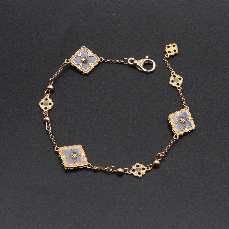 Quatrefoil Gold Bracelet - Norah's Place