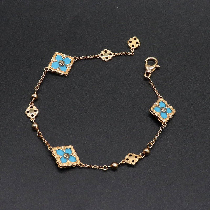 Quatrefoil Gold Bracelet - Norah's Place