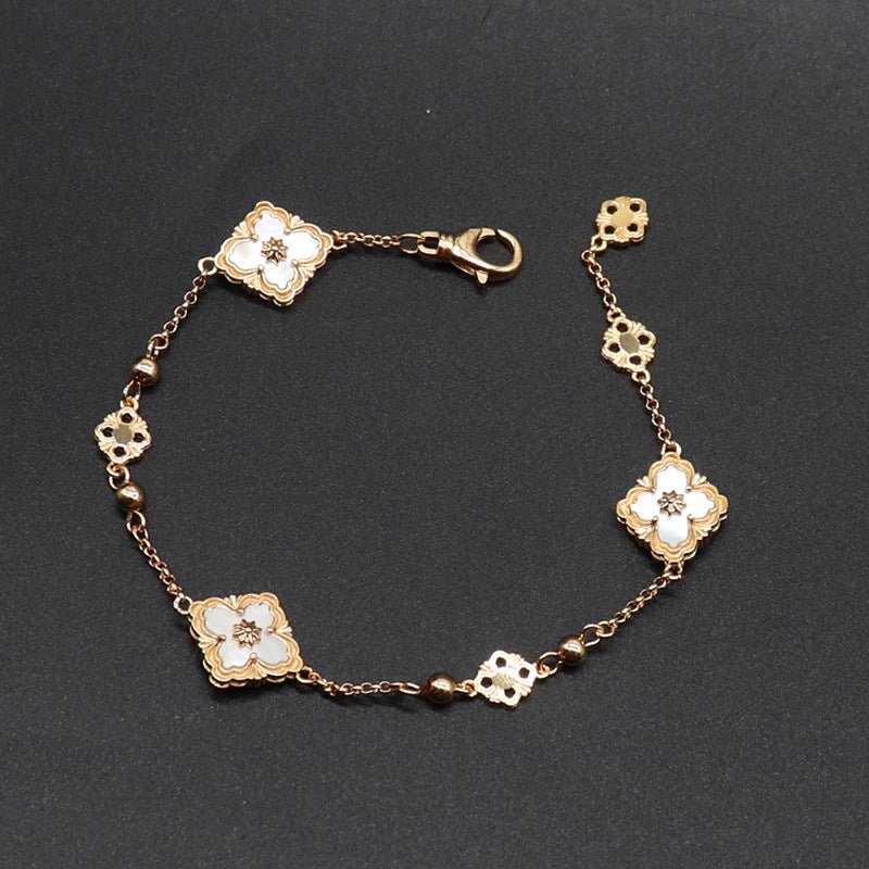 Quatrefoil Gold Bracelet - Norah's Place