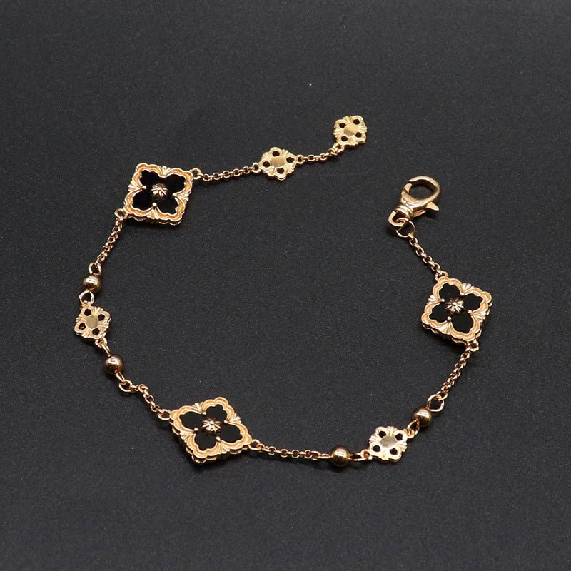 Quatrefoil Gold Bracelet - Norah's Place