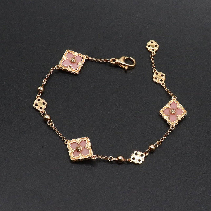 Quatrefoil Gold Bracelet - Norah's Place