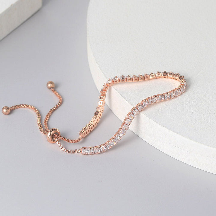 Rose Gold Tennis Bracelet - Norah's Place