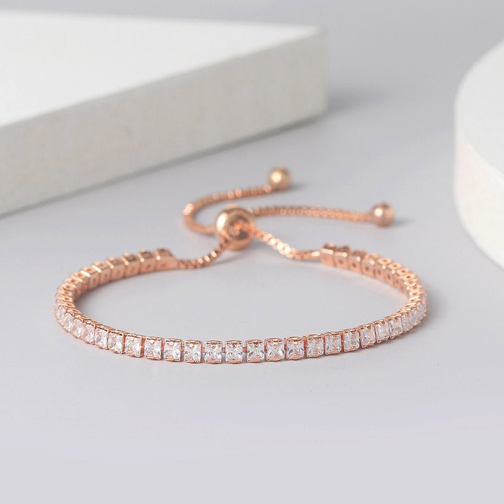 Rose Gold Tennis Bracelet - Norah's Place