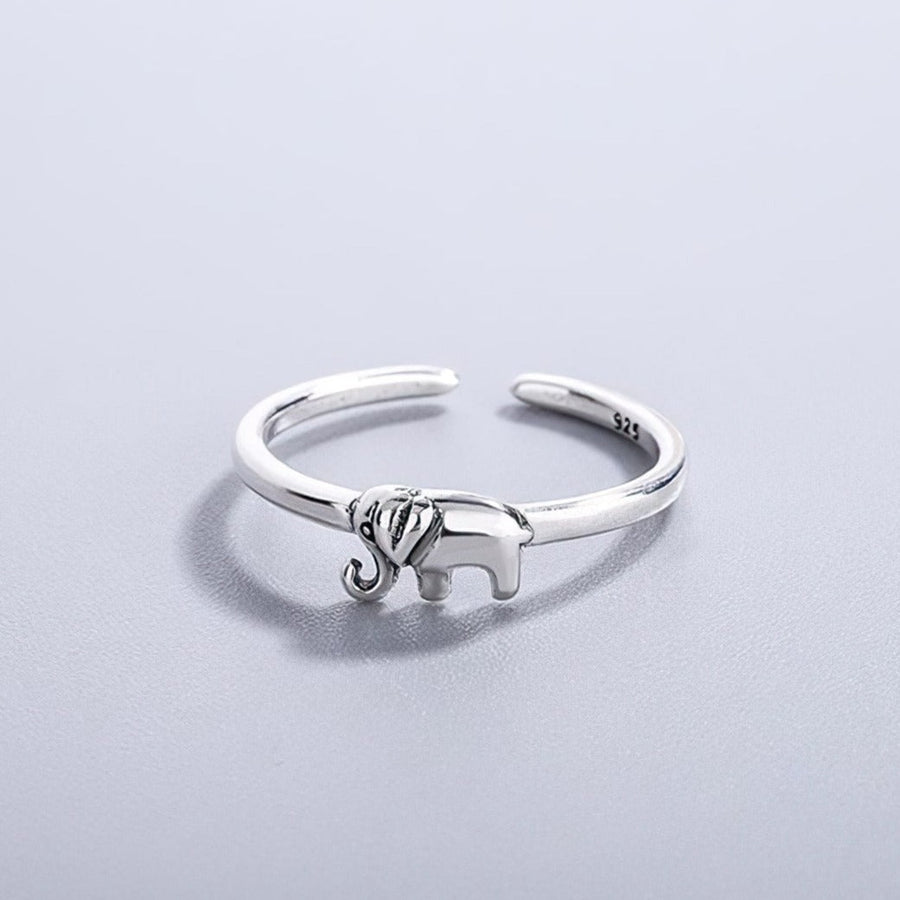 Silver Elephant Ring - Norah's Place