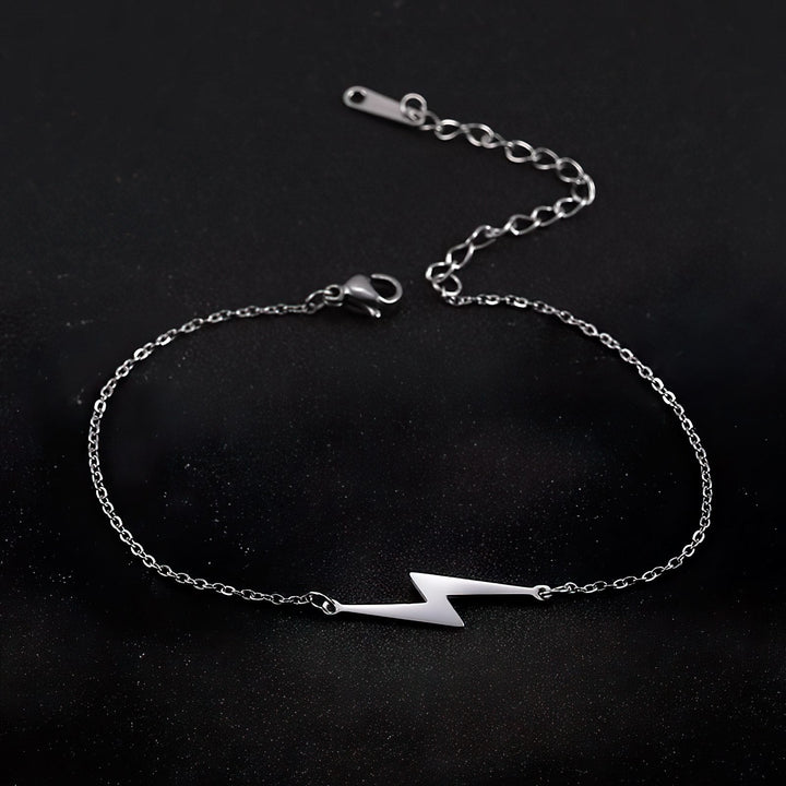 Silver Lightning Bolt Bracelet - Norah's Place