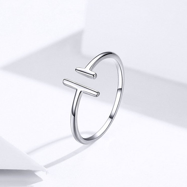 Silver Parallel Line Ring - Norah's Place