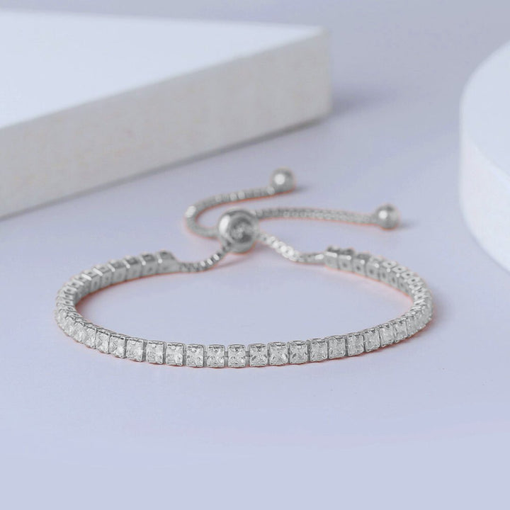 Silver Tennis Bracelet - Norah's Place