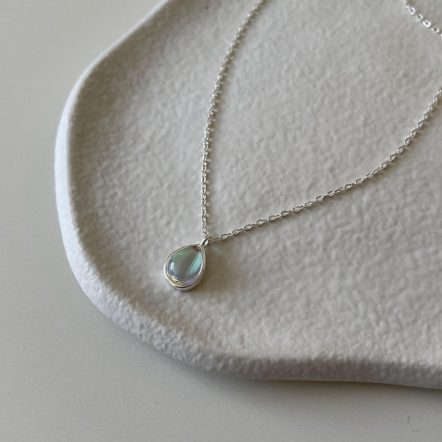 Silver Water Drop Necklace - Norah's Place